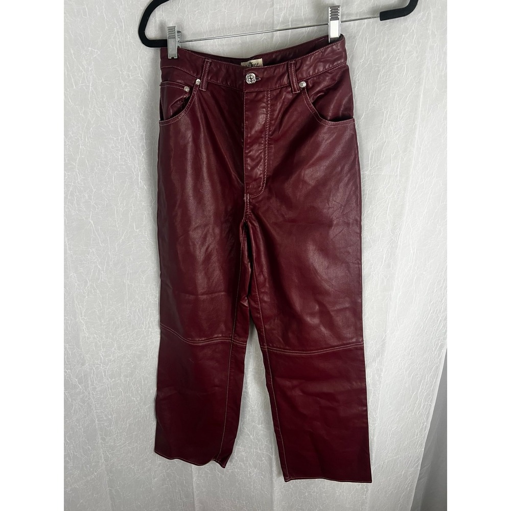 Free People We the Free The It Factor Vegan Pants size 2 - Picture 2 of 6